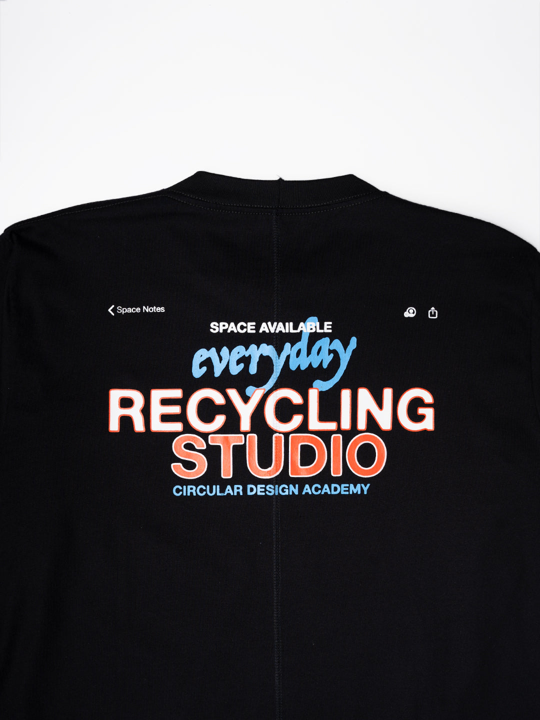 Recycling Studio Long Sleeve T-Shirt Black