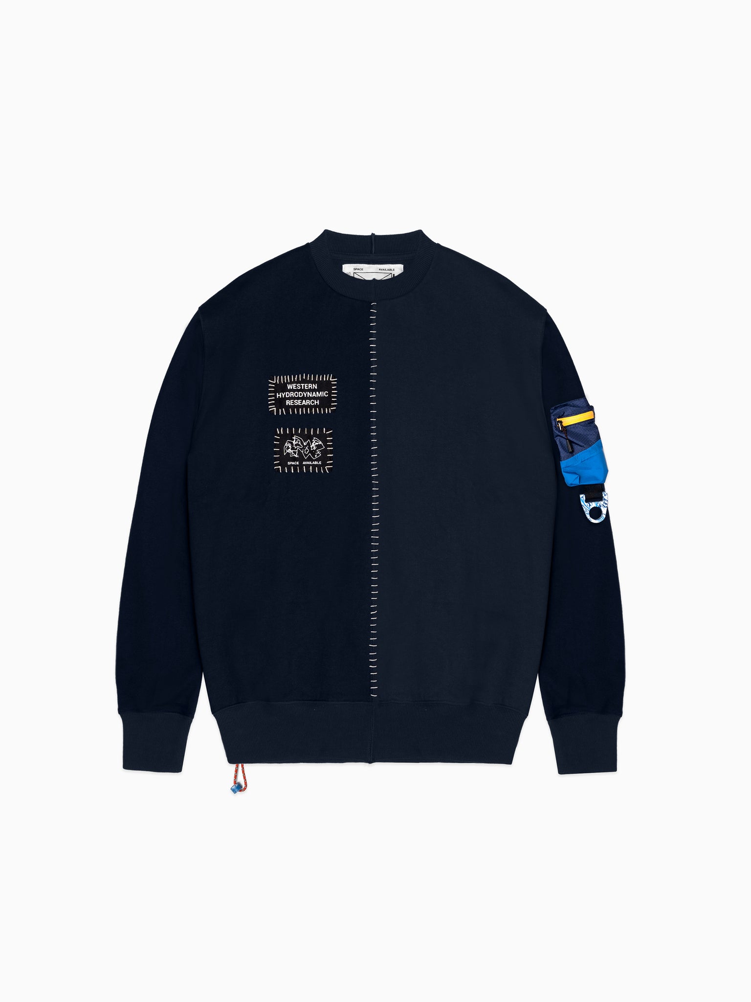 SA X WHR Upcycled Patch Sweatshirt Navy