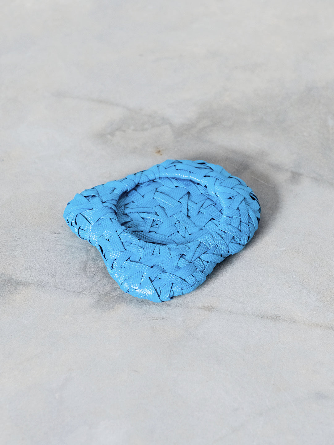 Recycled Plastic Woven Ecology Coaster Blue