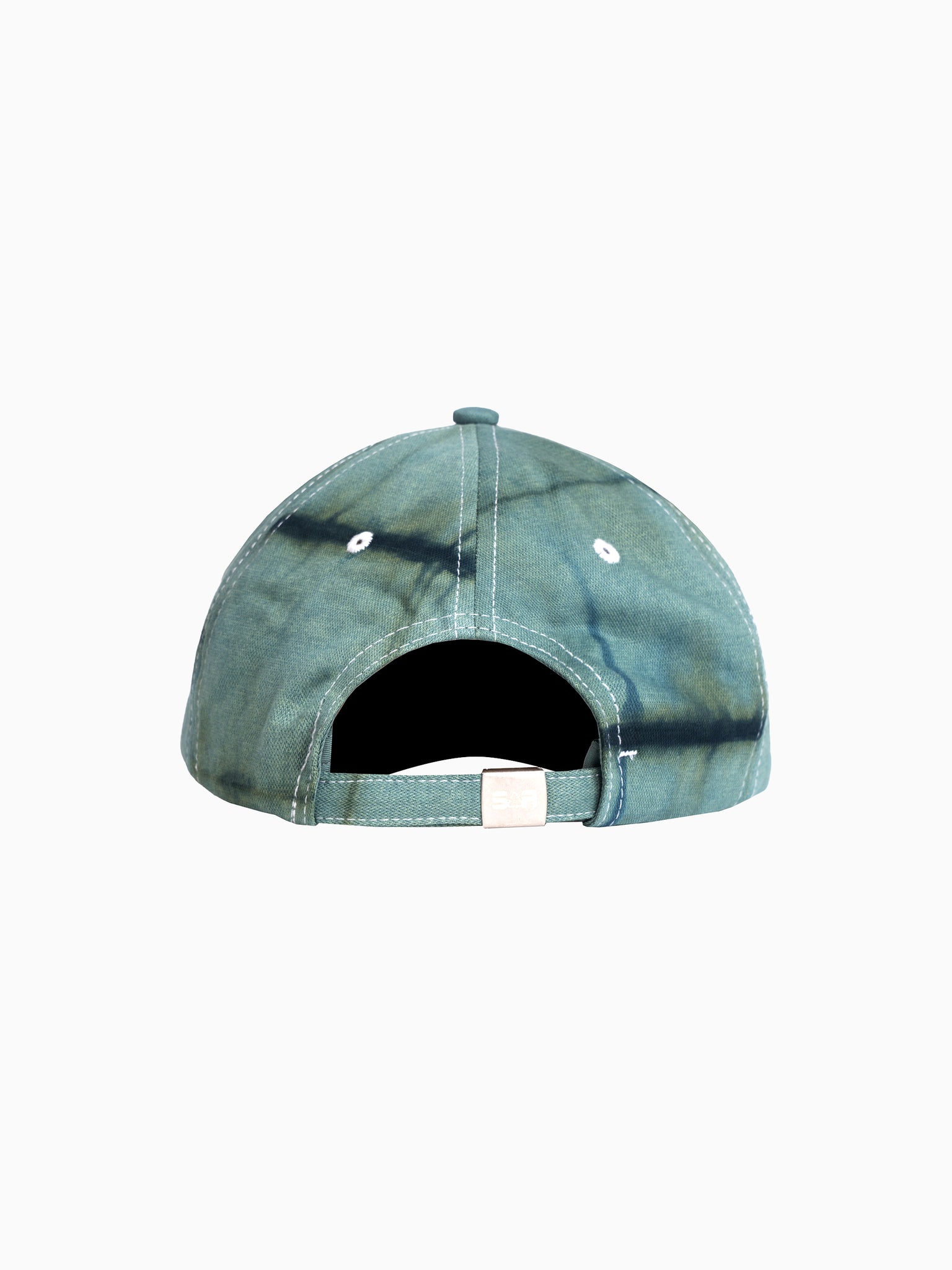 Artisan Circular Design Cap Tie Dye Green