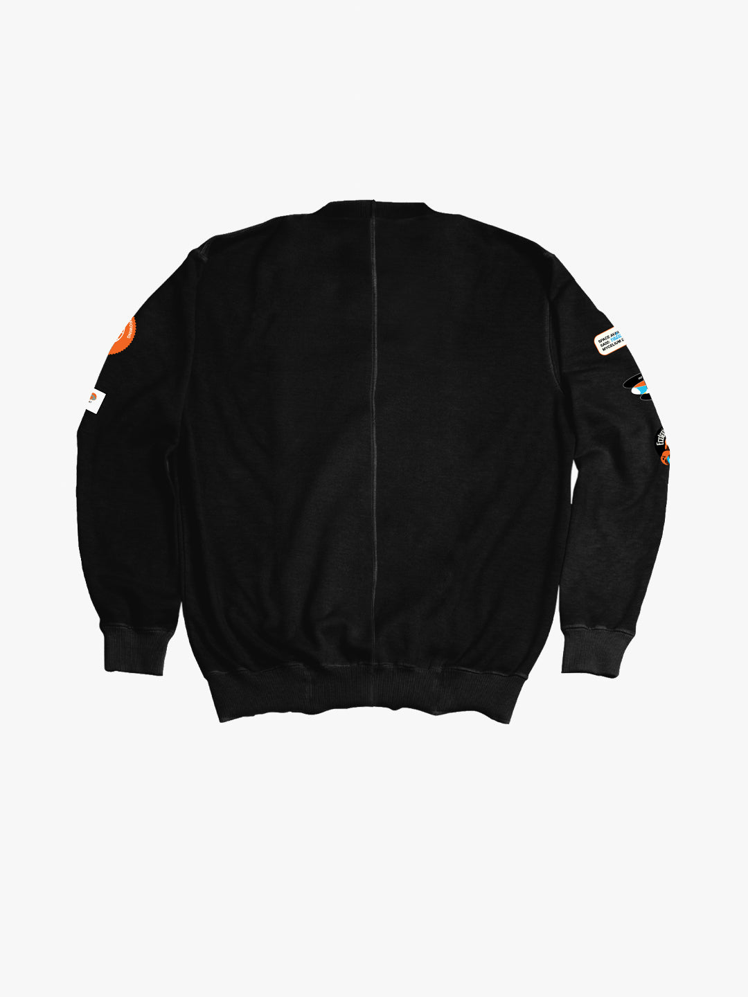 Upcycled Patch Sweat Black
