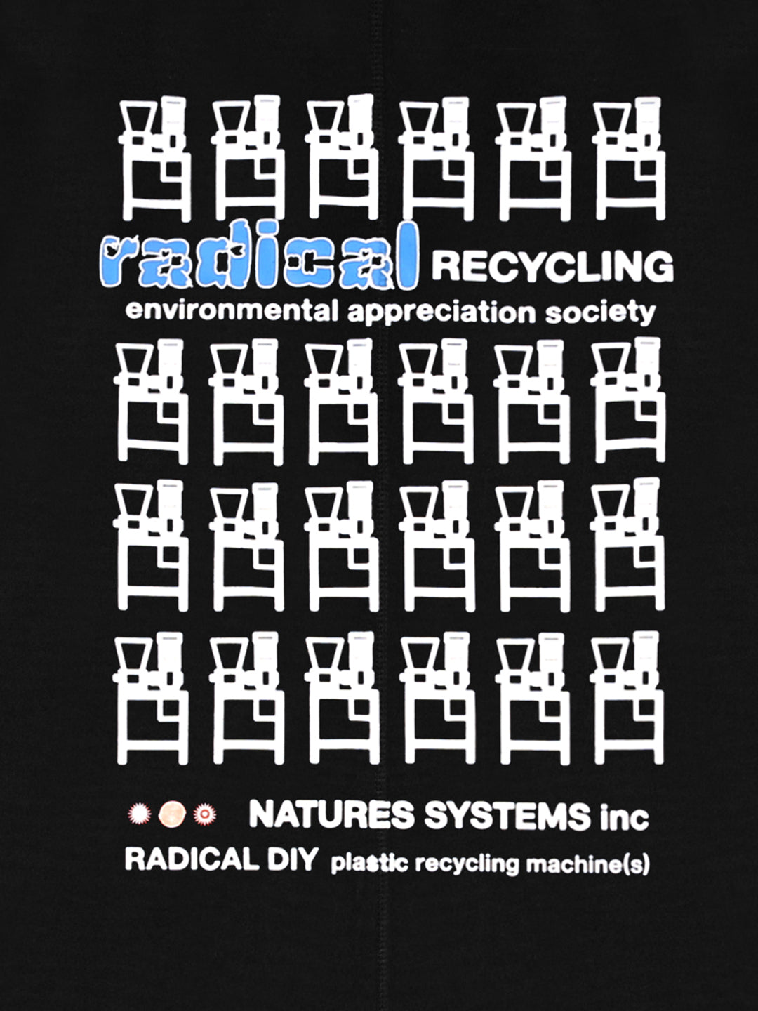 Radical Recycling Long Sleeve T-Shirt Black