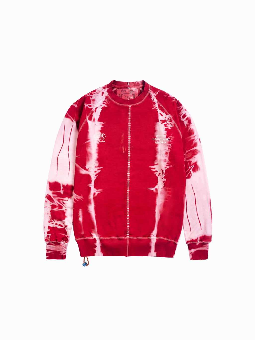 SA x WHR Logo Crewneck Sweat Tie Dye Red