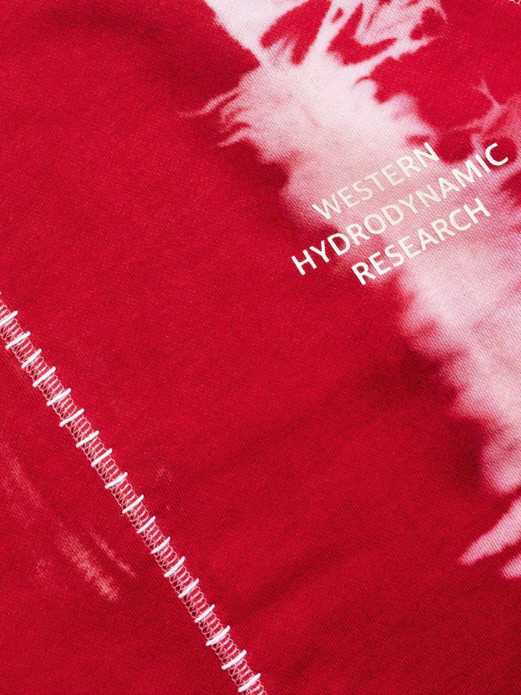 SA x WHR Logo Crewneck Sweat Tie Dye Red
