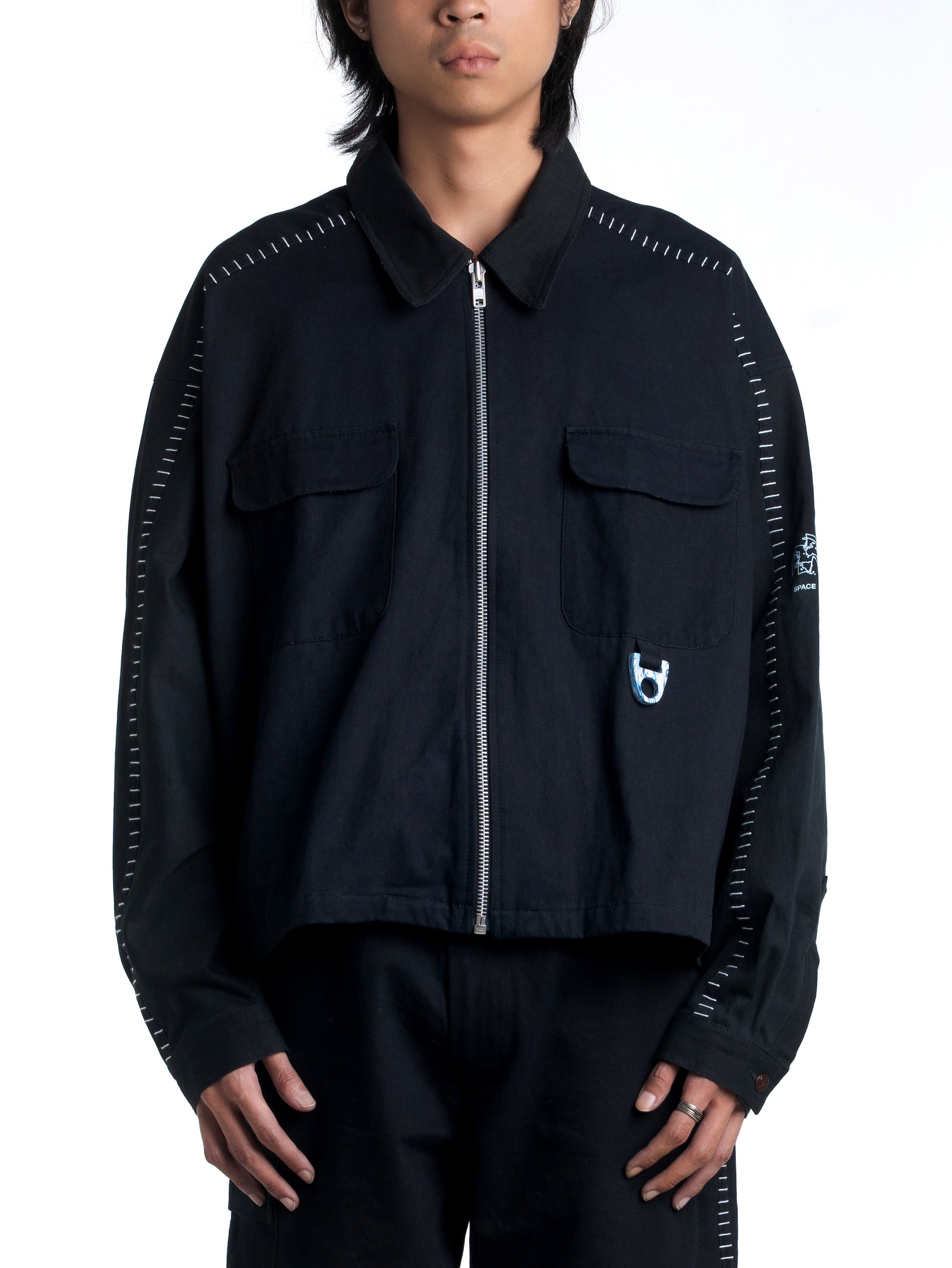 Recycling Uniform Work Jacket Black