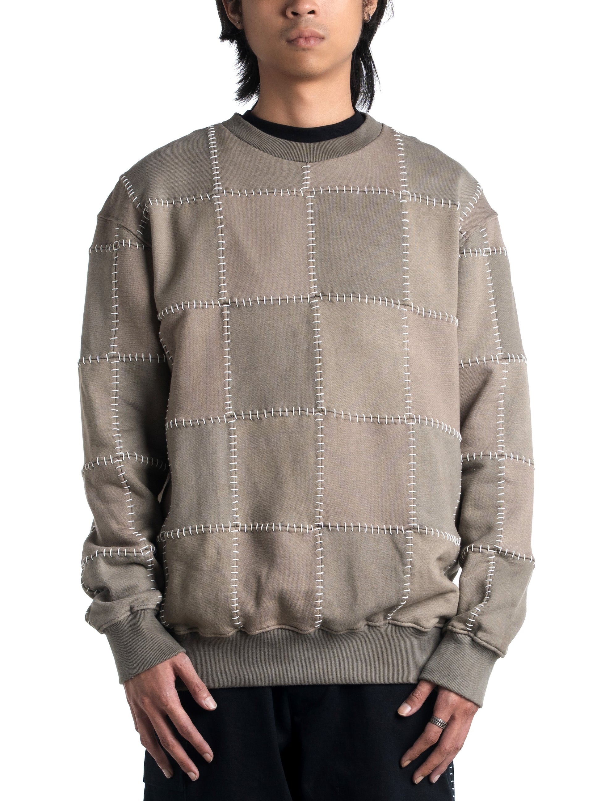 Artisan Patch Sweatshirt Brown