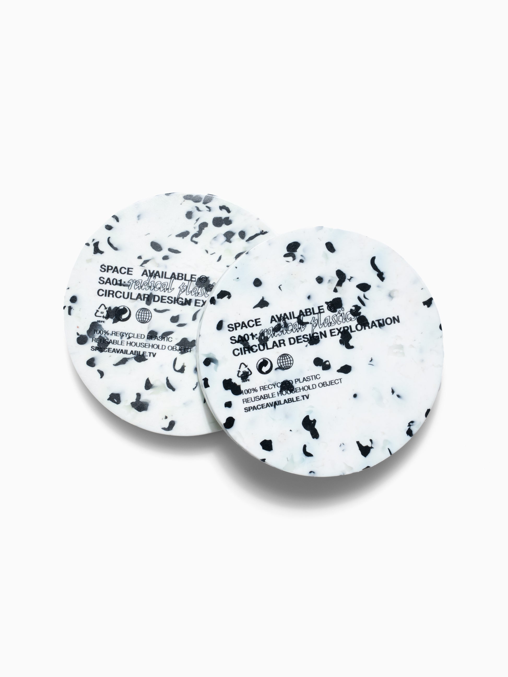 SA Coaster Set of 2 White/Black