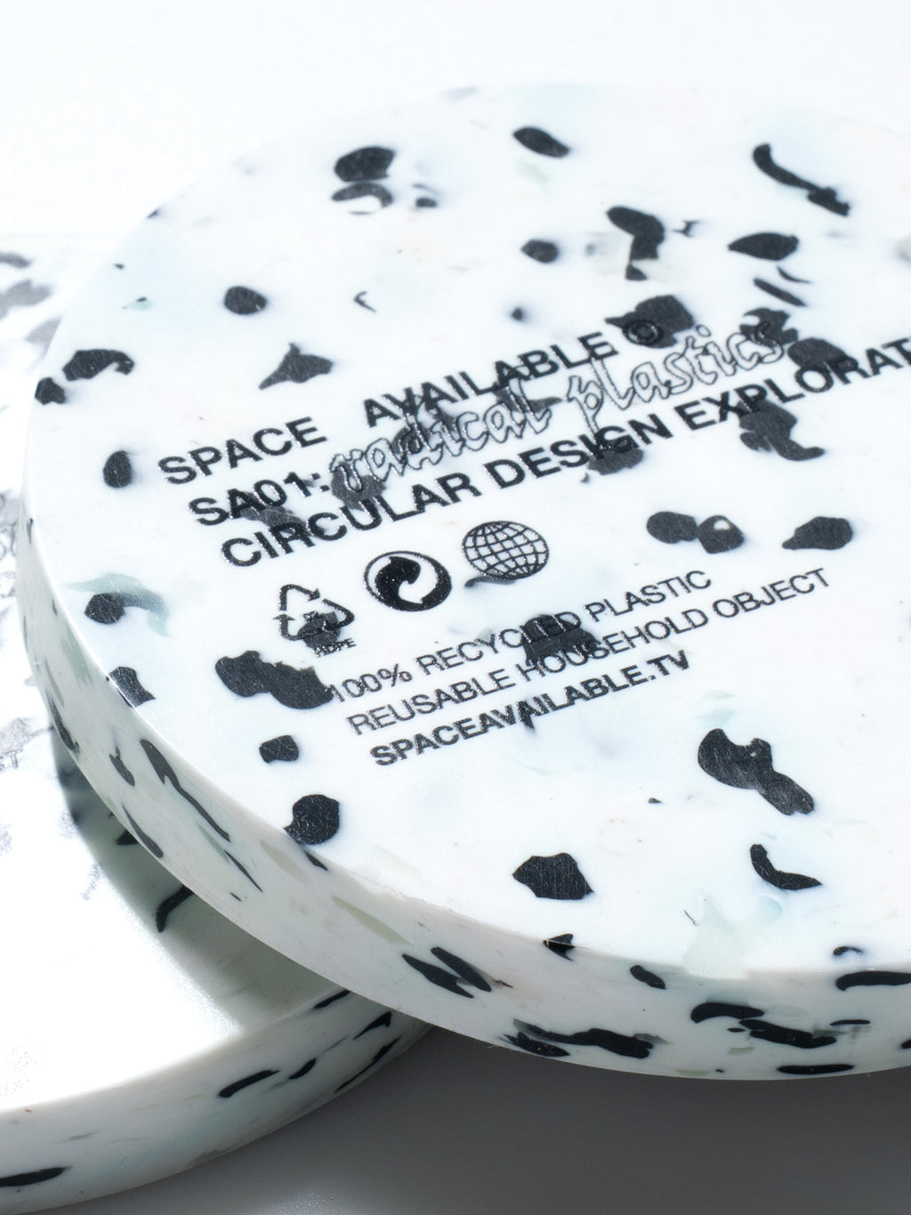 SA Coaster Set of 2 White/Black