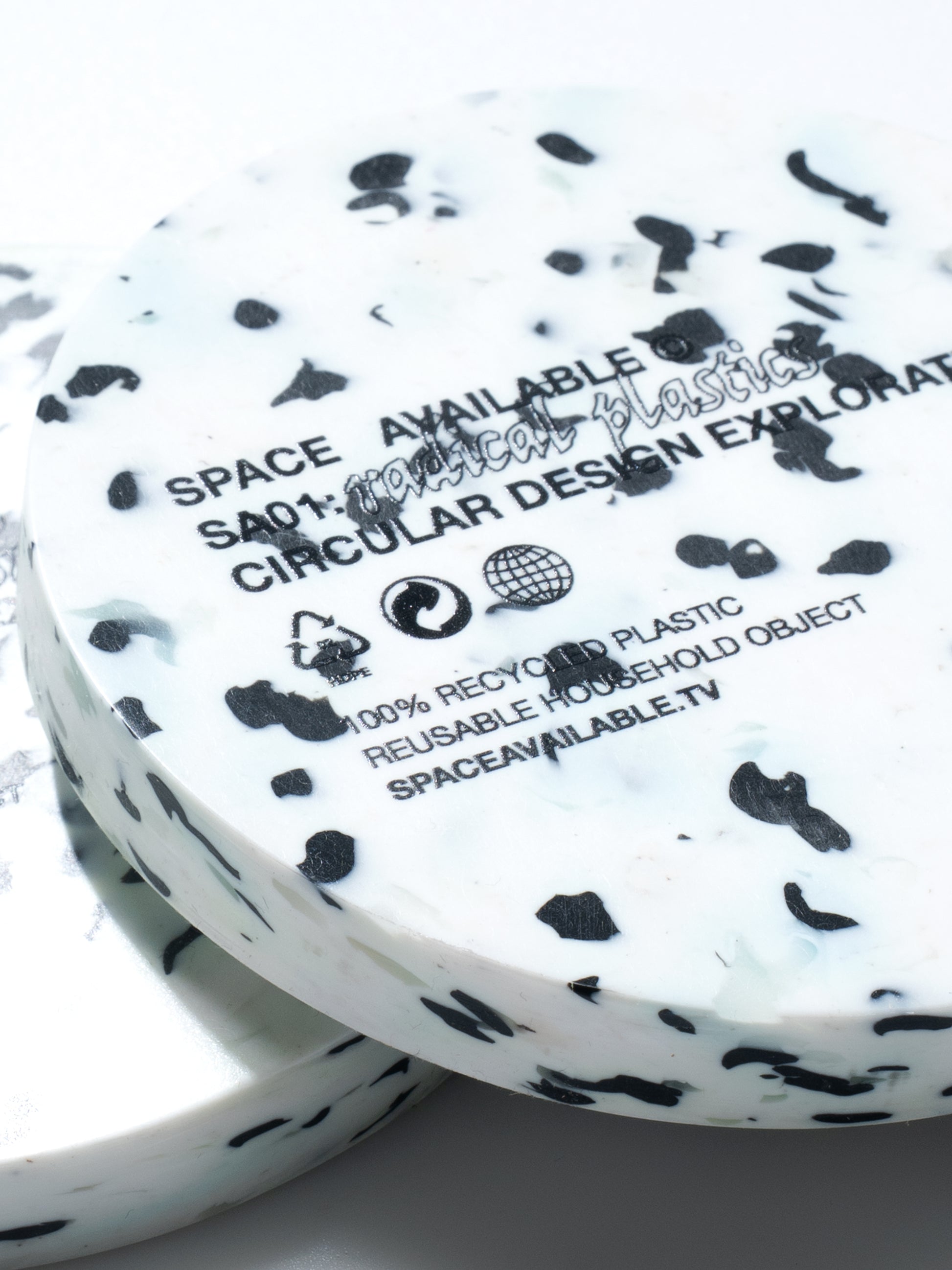 SA Coaster Set of 2 White/Black