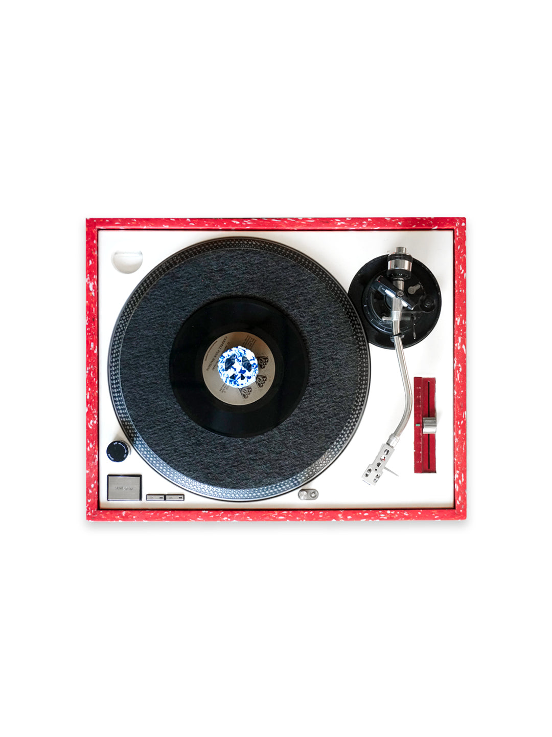 Recycled 7 Inch Vinyl Adapter Blue