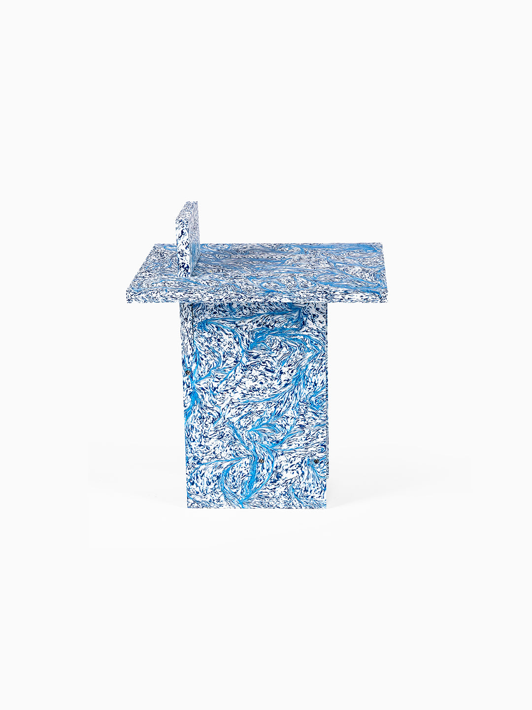 Self-Assembly Stool Blue