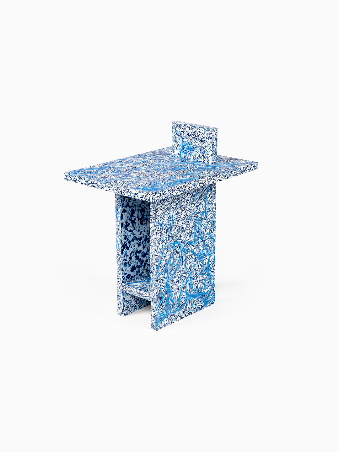 Self-Assembly Stool Blue