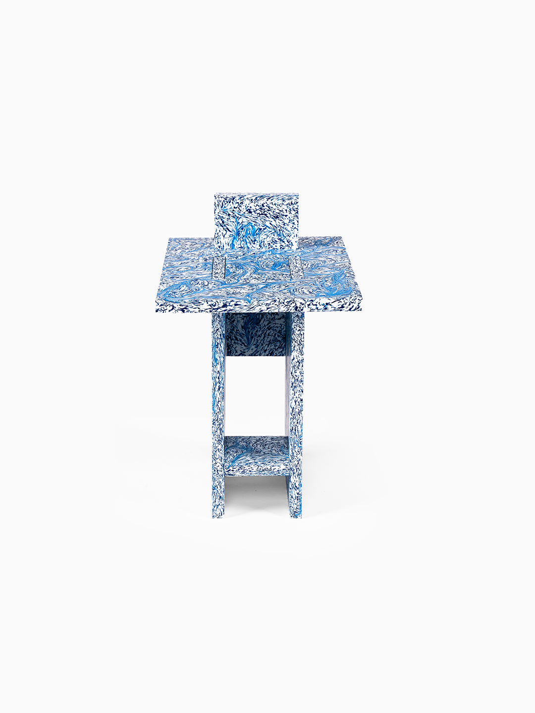 Self-Assembly Stool Blue