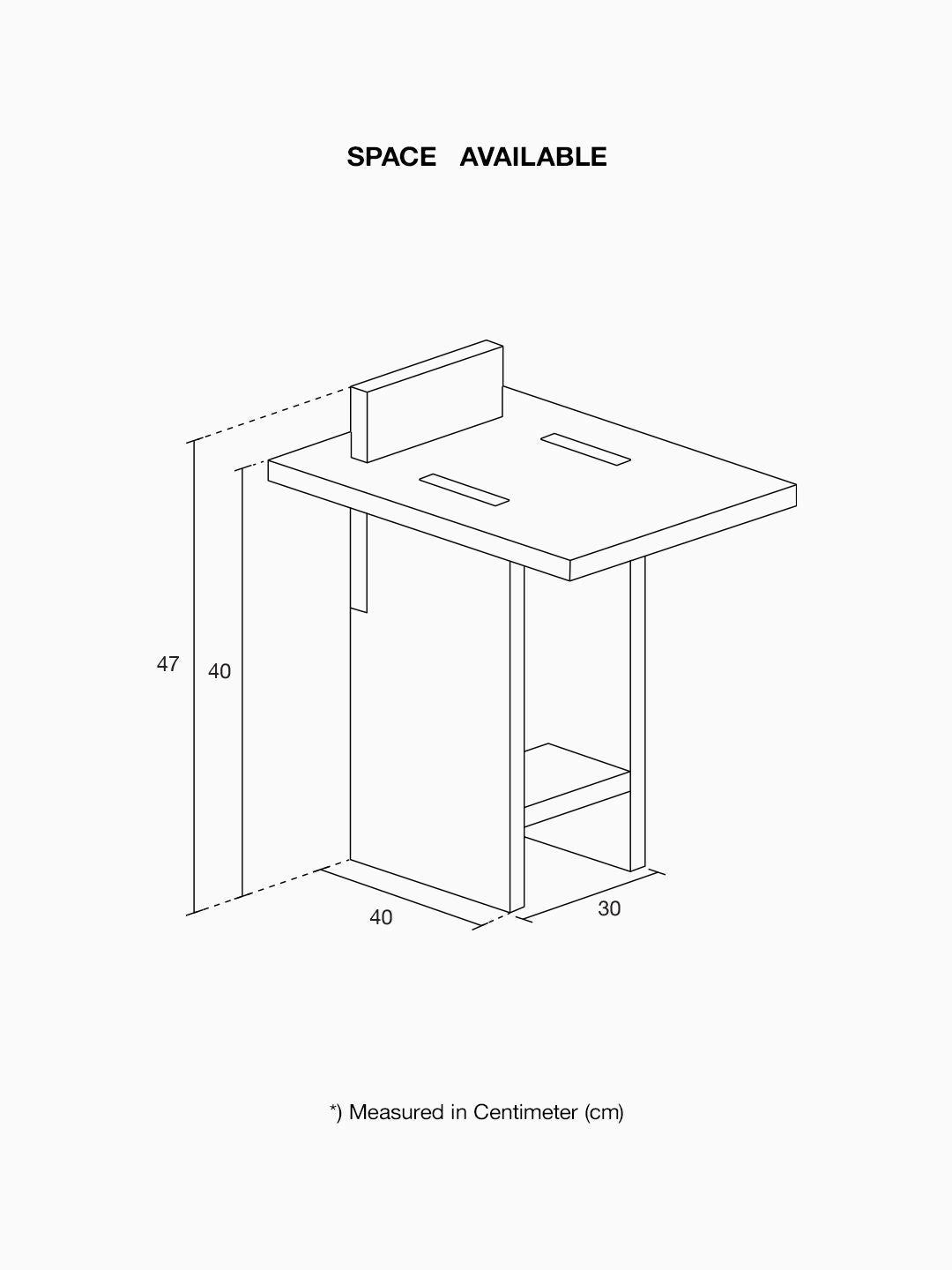 Self-Assembly Stool Blue