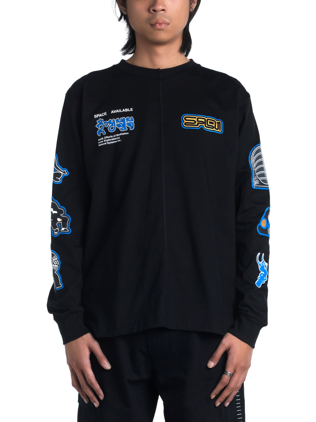 Natural System Long Sleeve Tee Black