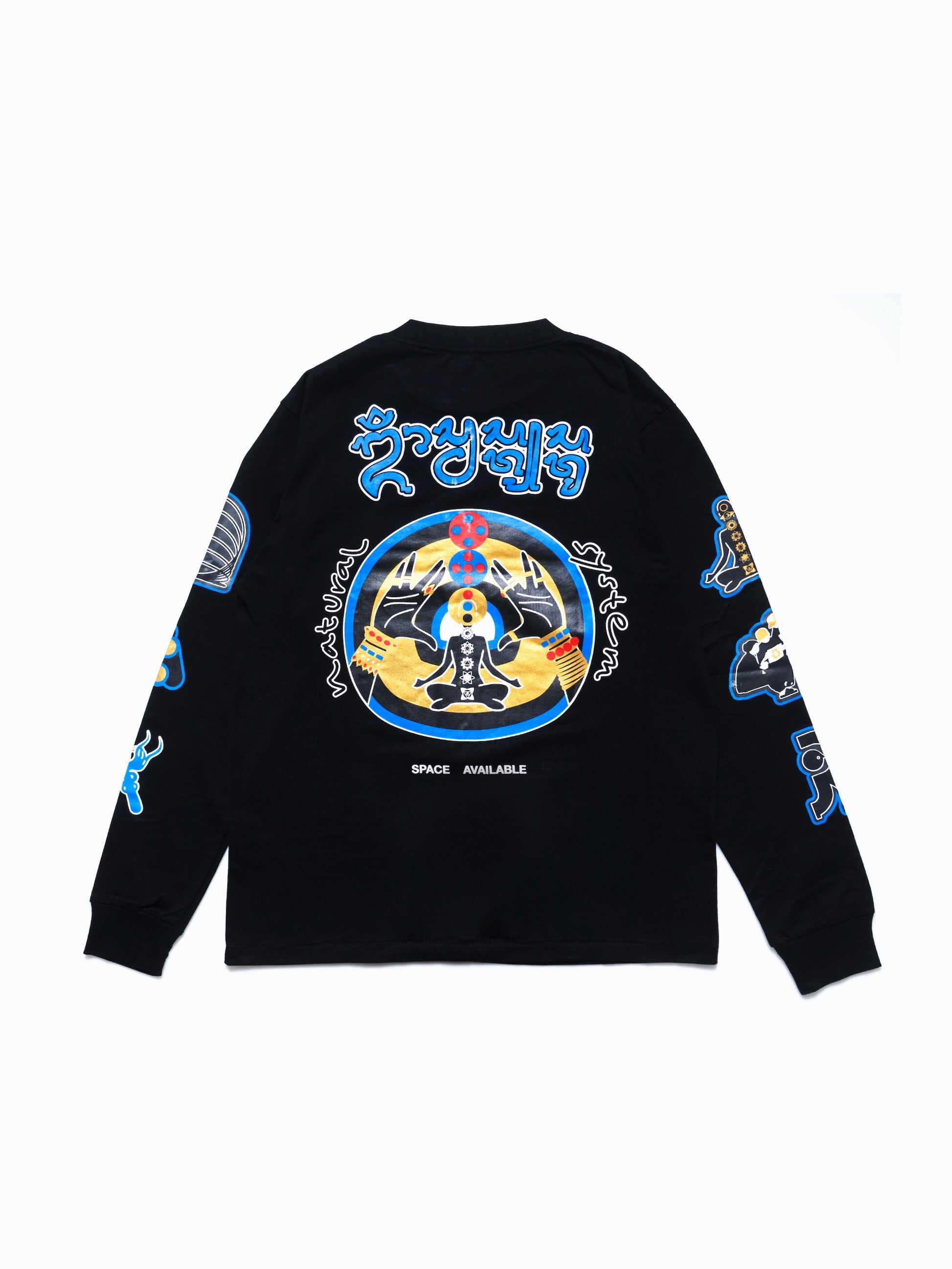 Natural System Long Sleeve Tee Black