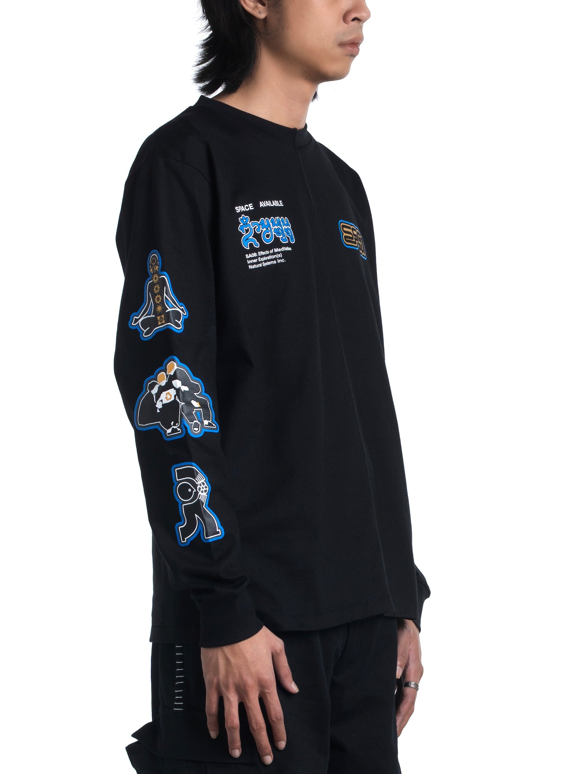 Natural System Long Sleeve Tee Black