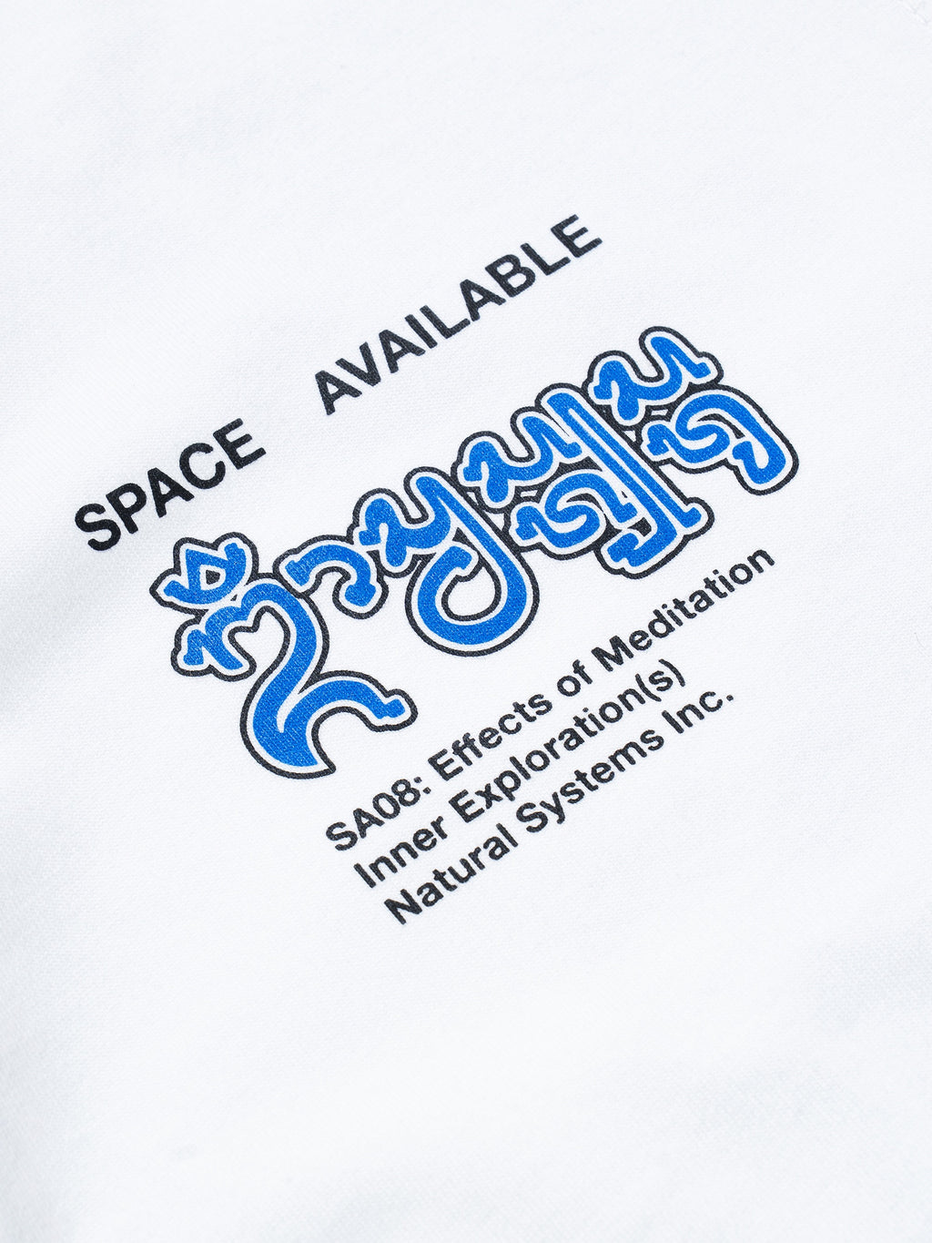 Natural System Long Sleeve Tee White