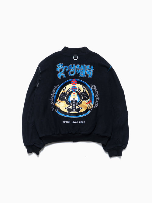 Natural System Varsity Jacket Black