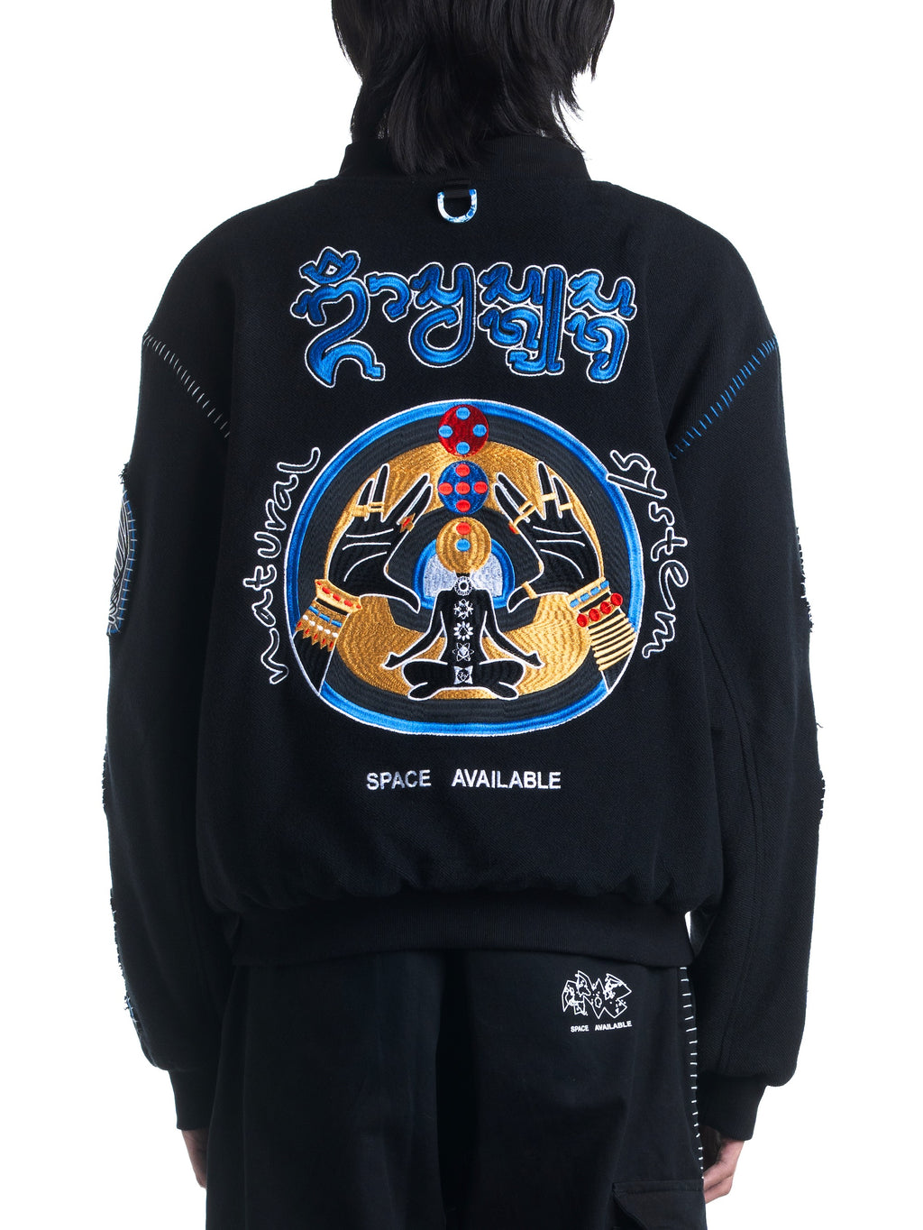 Natural System Varsity Jacket Black