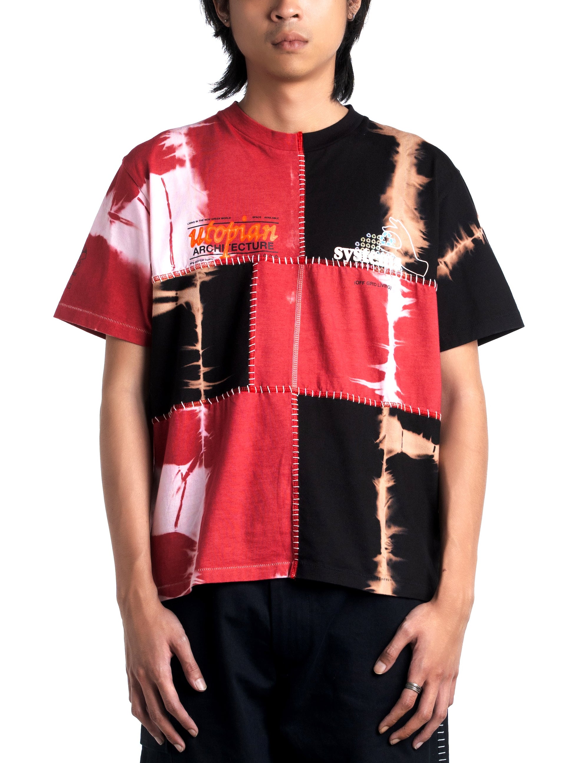 Upcycled Plant Dye Tee Red