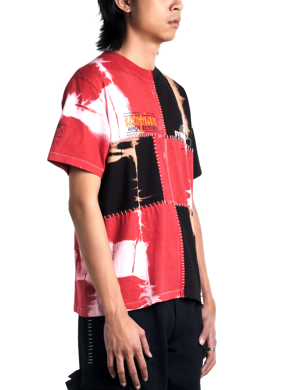 Upcycled Plant Dye Tee Red