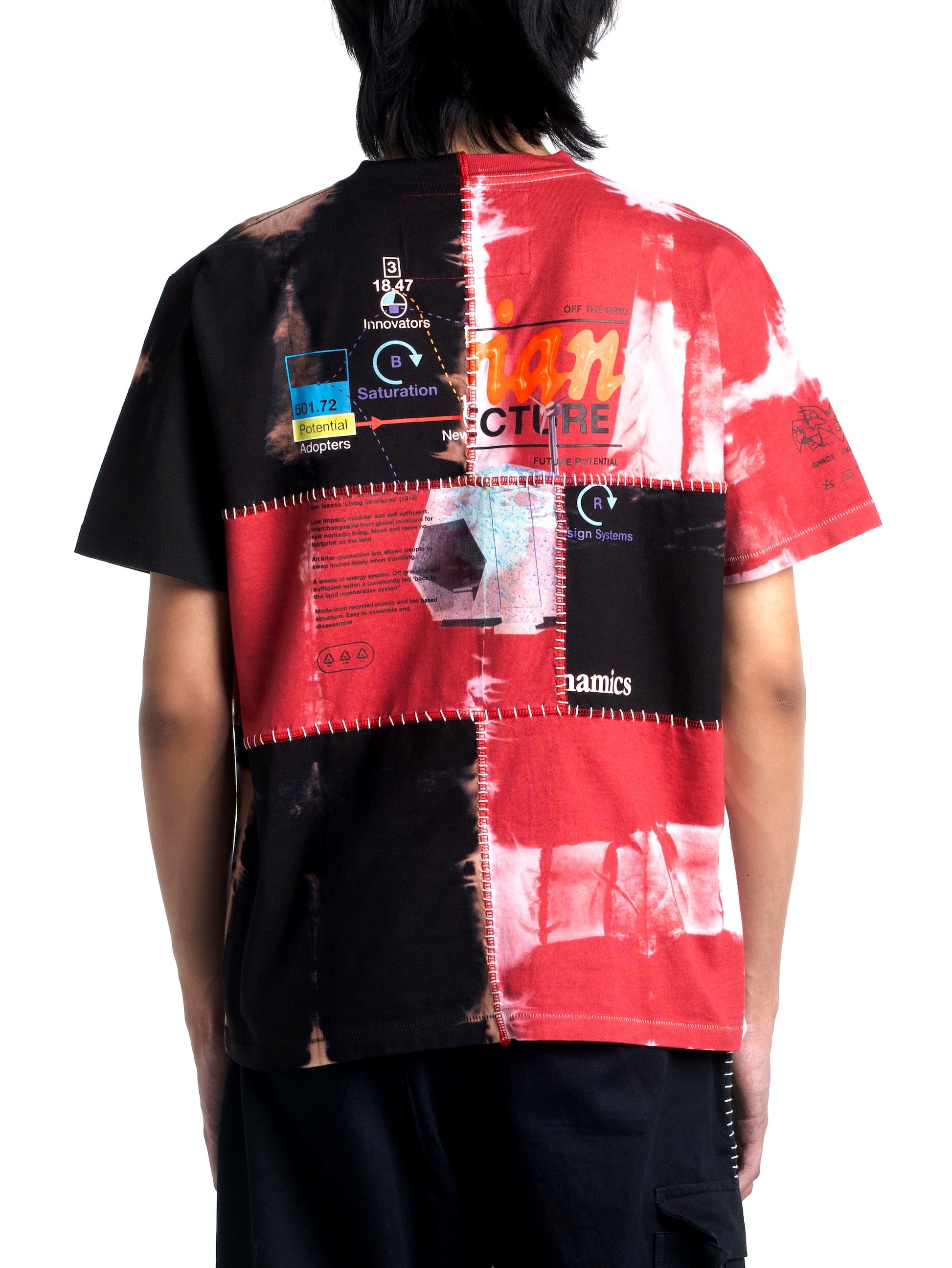 Upcycled Plant Dye Tee Red