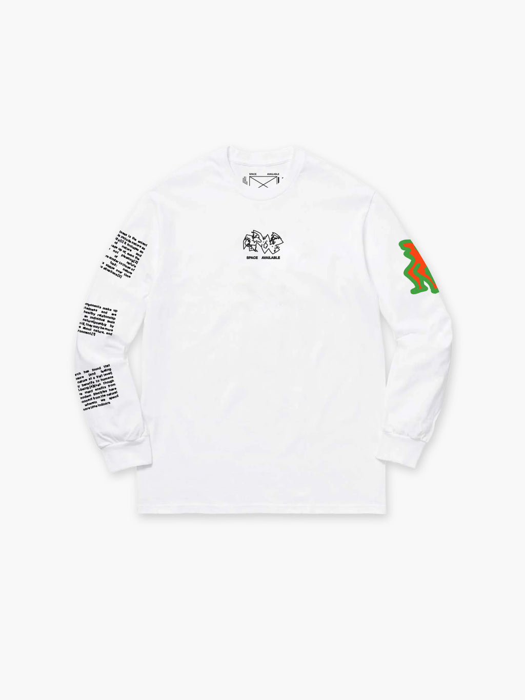New Green World Long Sleeve T-Shirt White