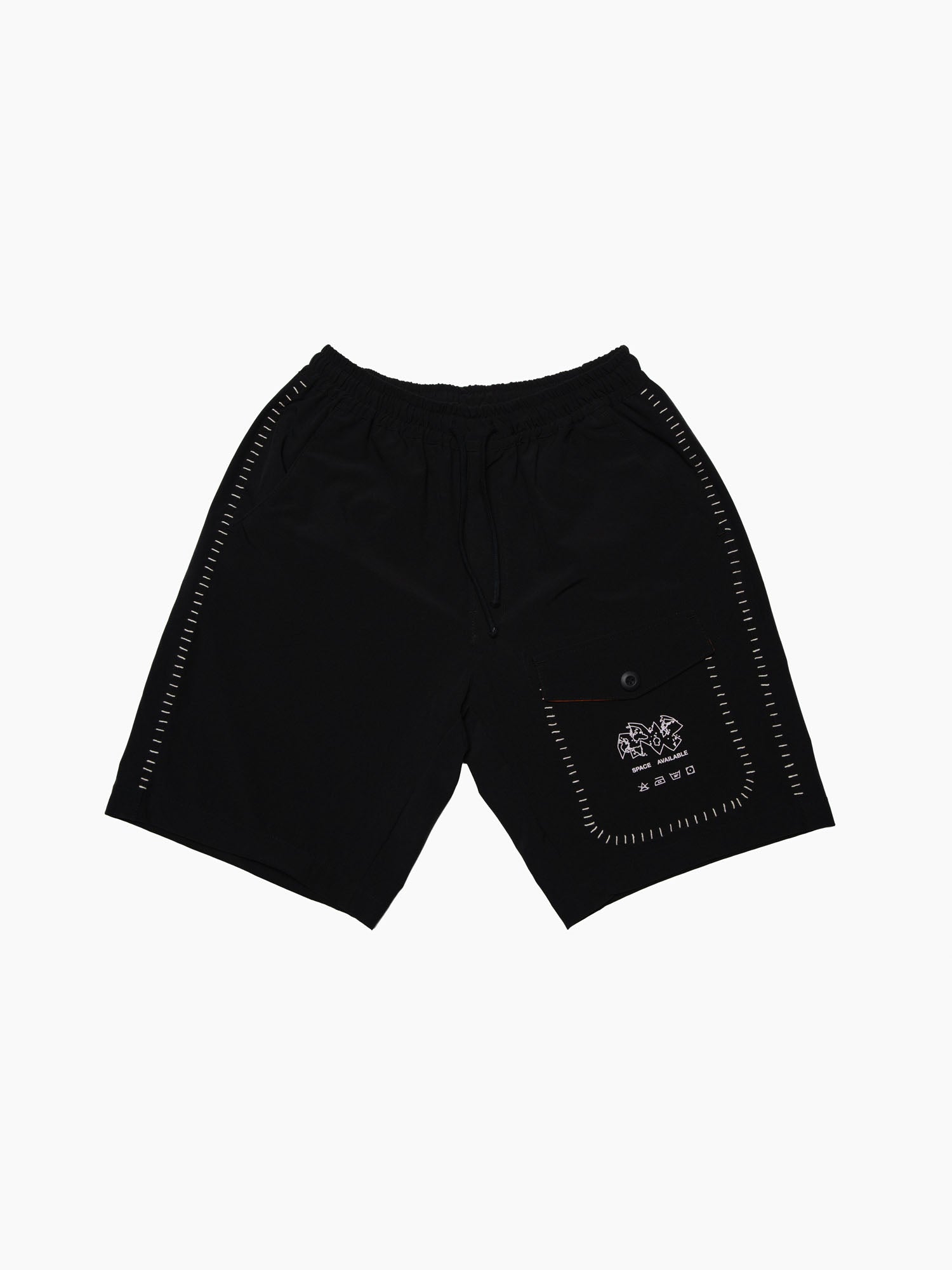 Upcycled Work Shorts Black