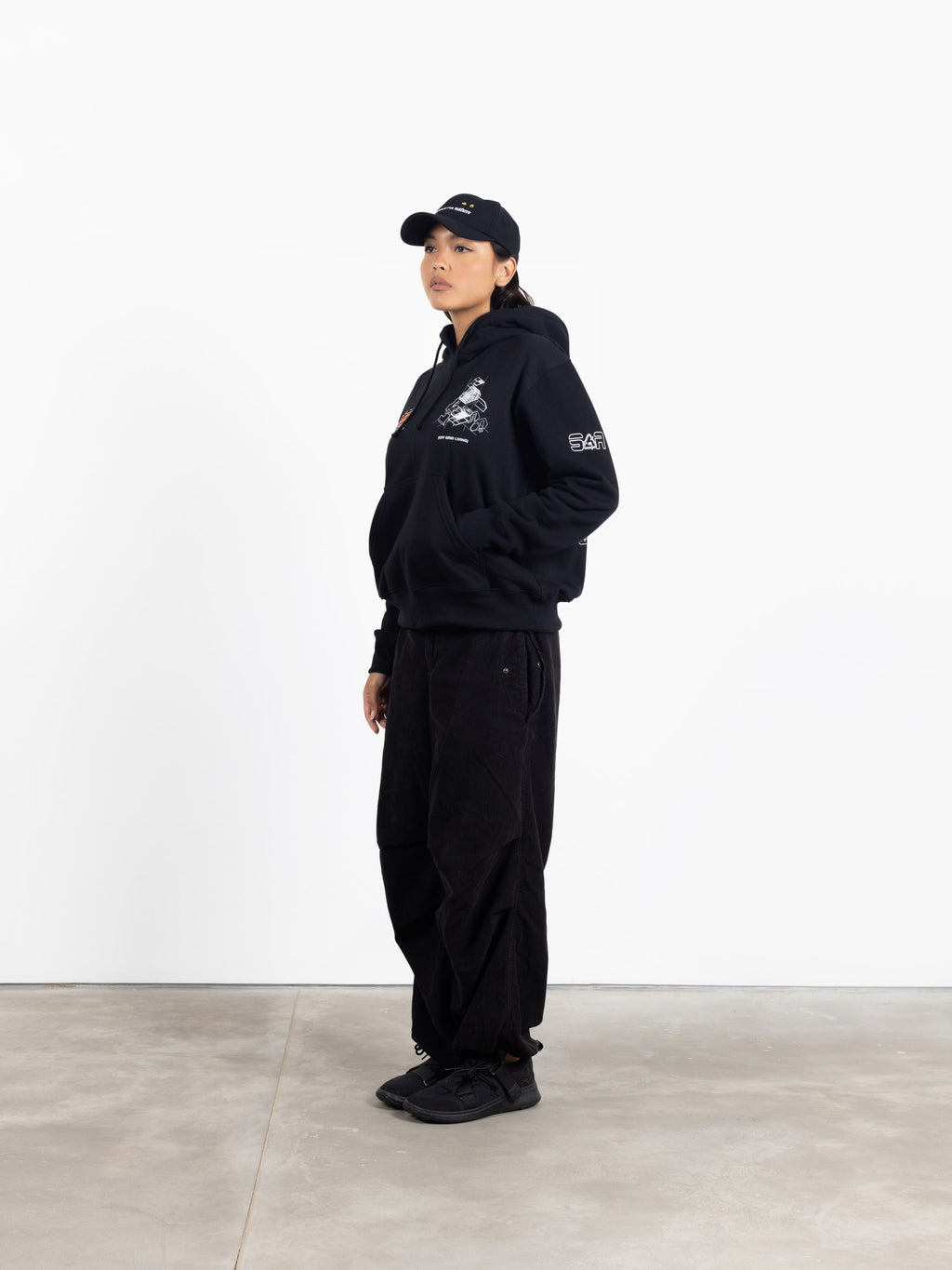 Utopian Architecture Hoodie Black