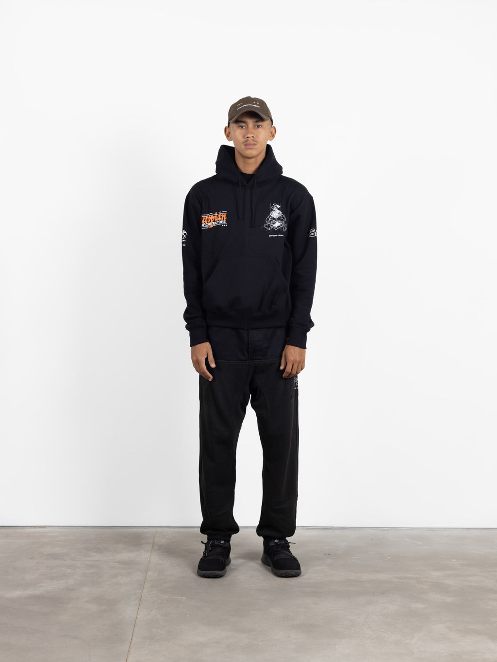 Utopian Architecture Hoodie Black