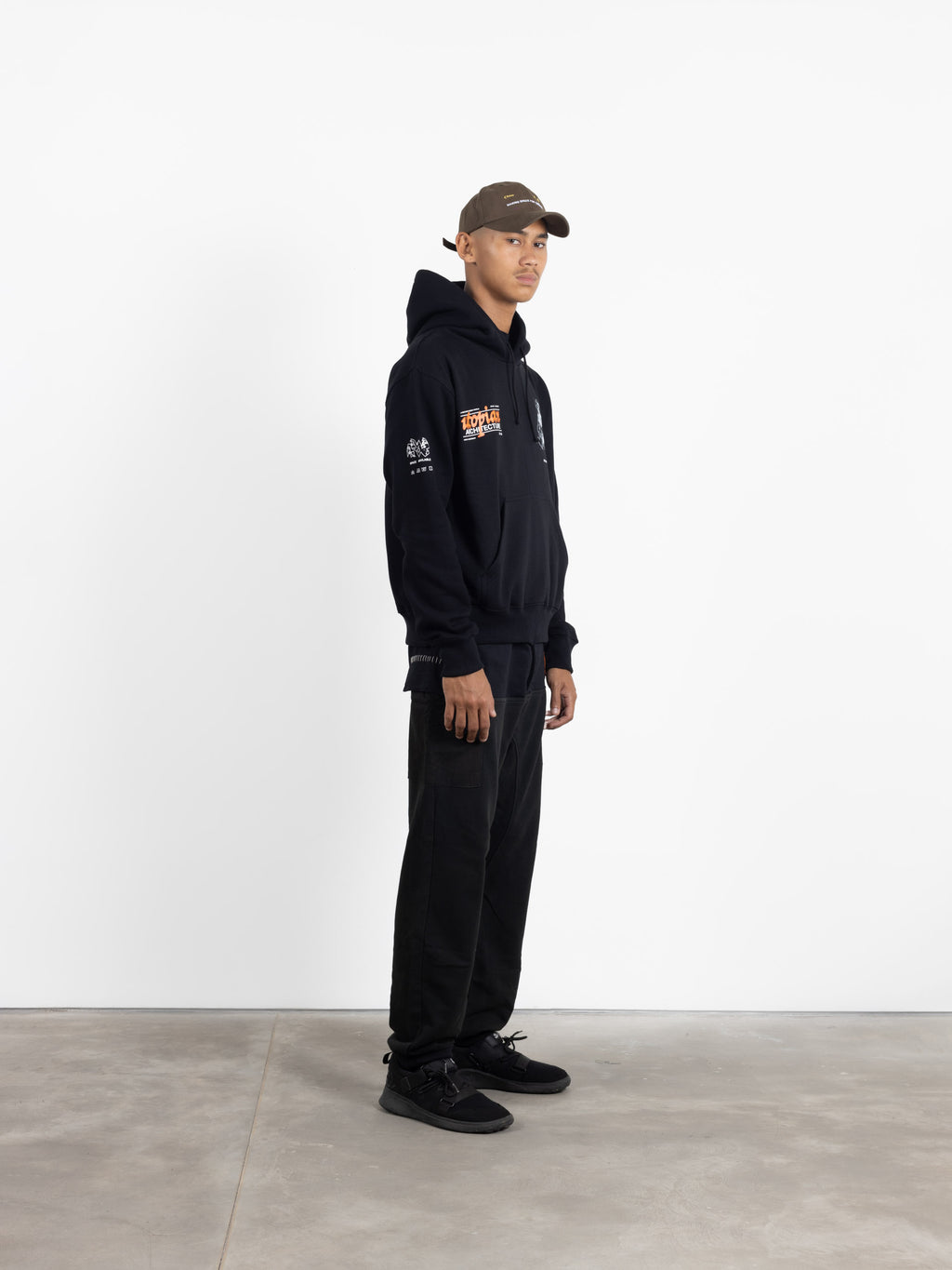 Utopian Architecture Hoodie Black