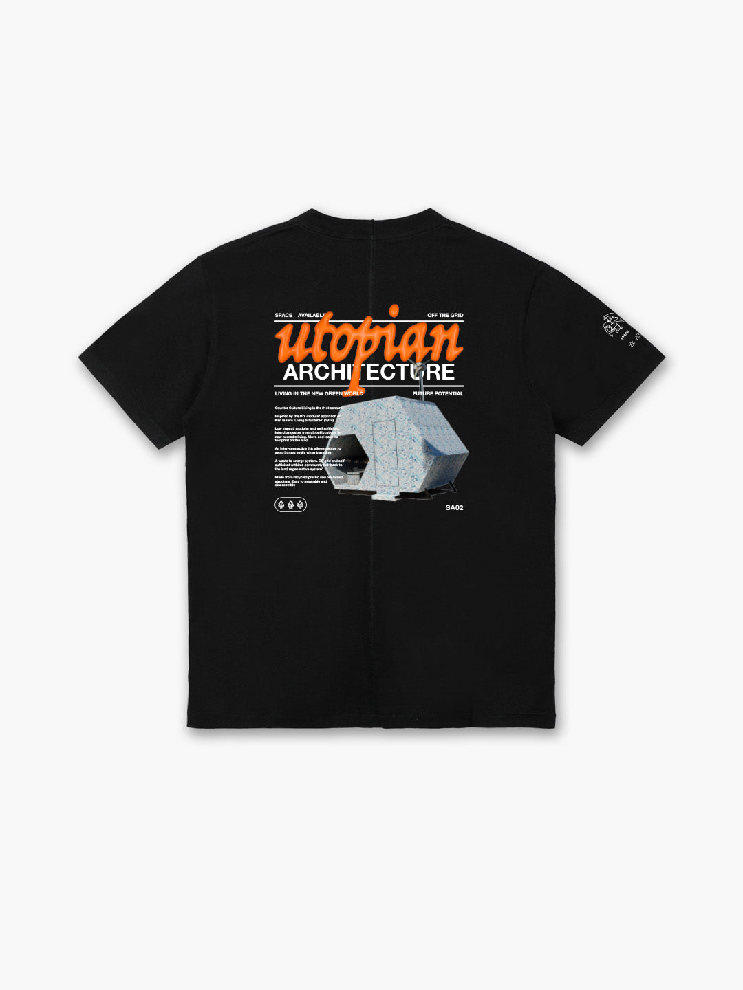 Utopian Architecture T-Shirt Black