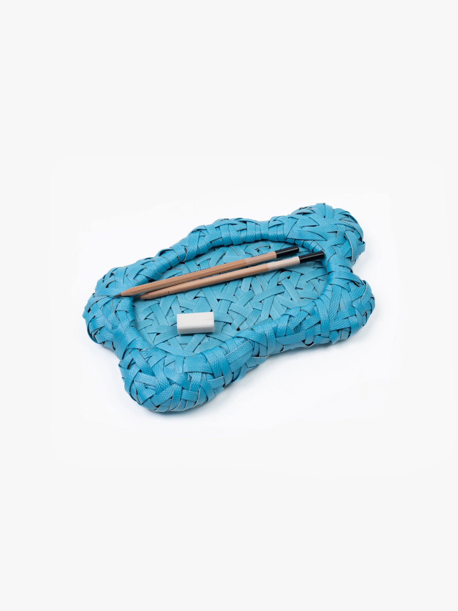 Recycled Plastic Woven Ecology Tray Blue