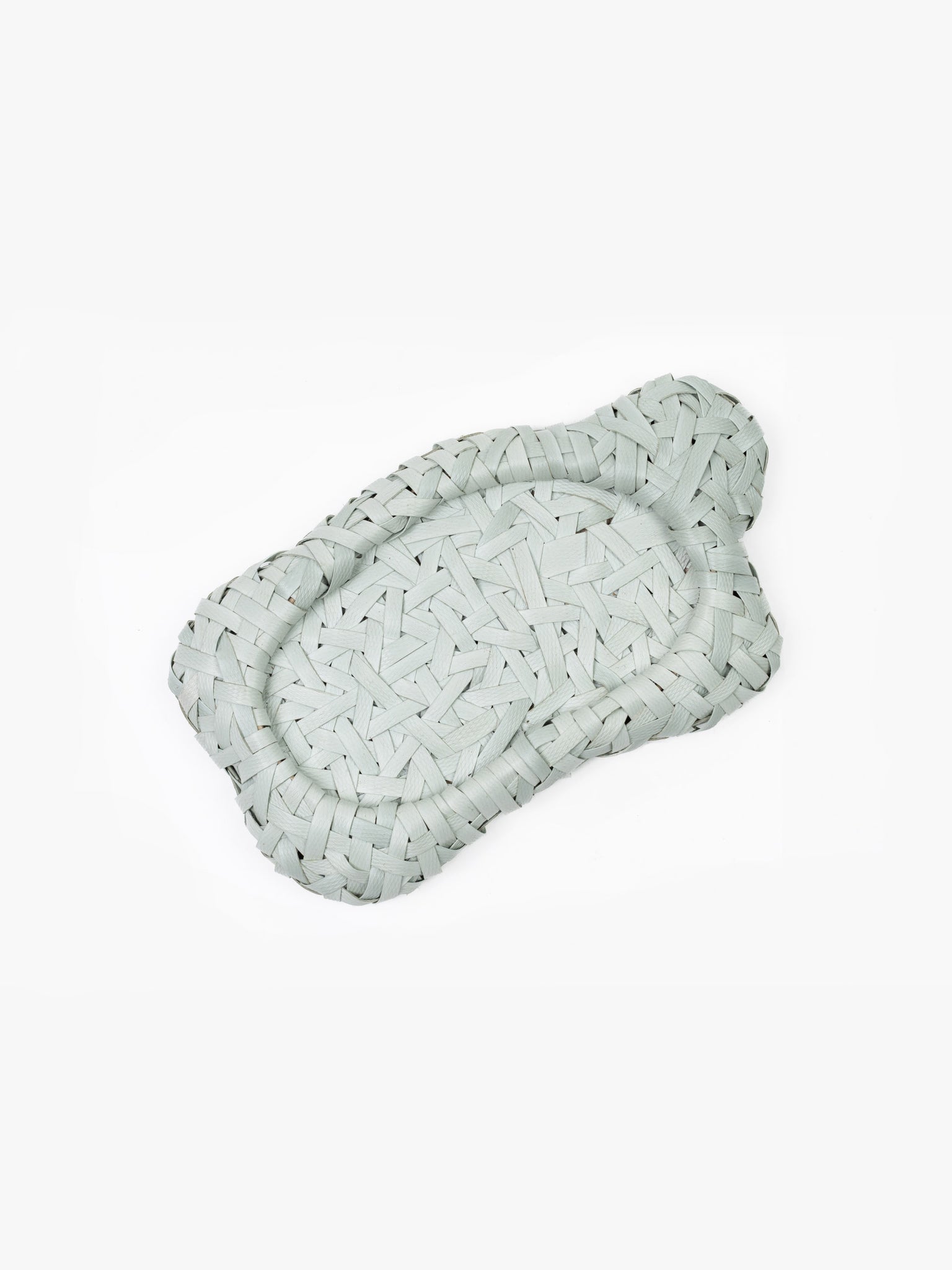 Recycled Plastic Woven Ecology Tray White