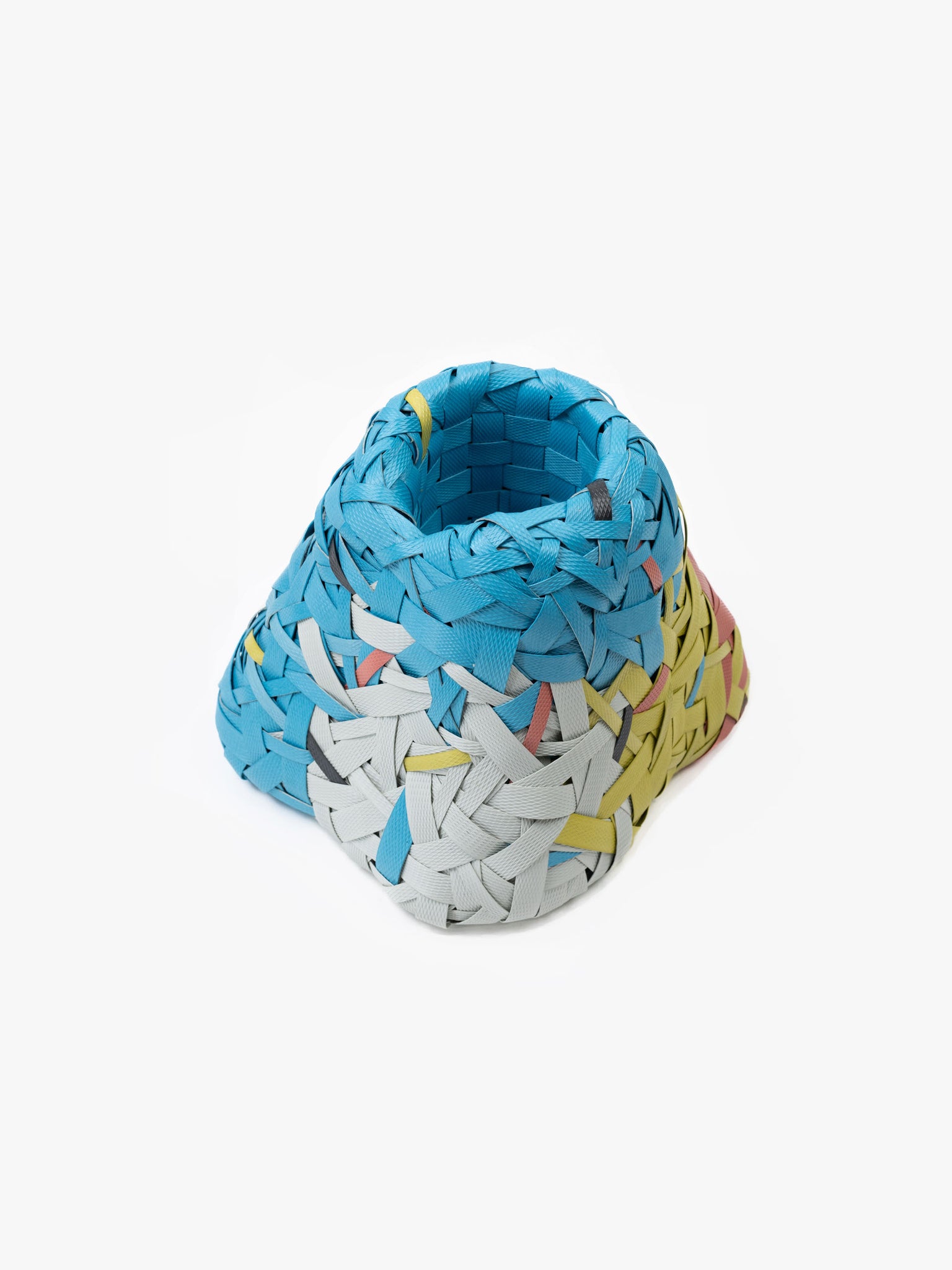 Recycled Plastic Woven Ecology Vase Multicolour